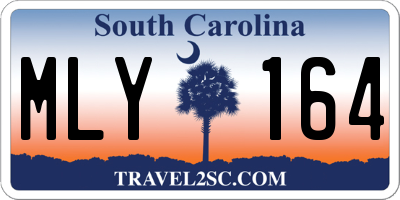 SC license plate MLY164