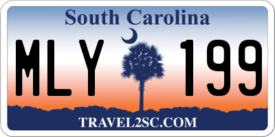 SC license plate MLY199