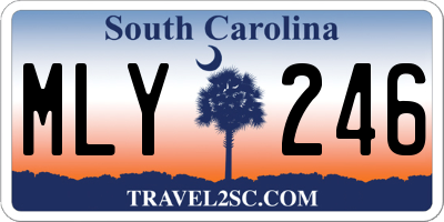 SC license plate MLY246