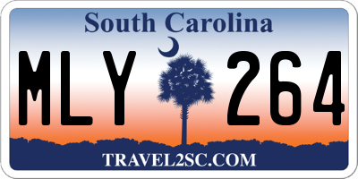 SC license plate MLY264