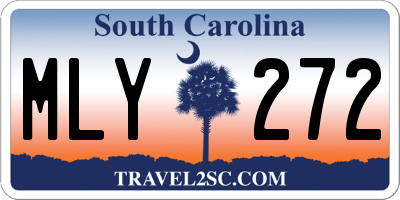 SC license plate MLY272