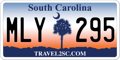 SC license plate MLY295