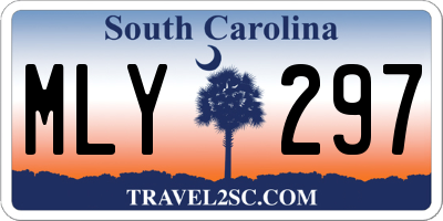 SC license plate MLY297