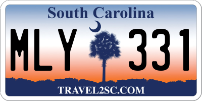SC license plate MLY331