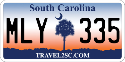 SC license plate MLY335