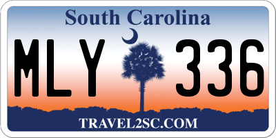 SC license plate MLY336