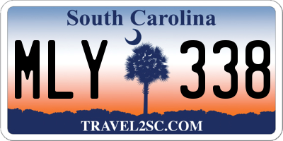 SC license plate MLY338