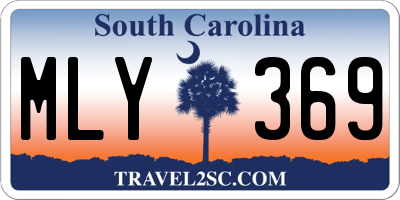SC license plate MLY369