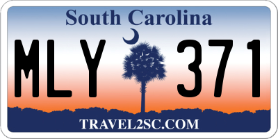 SC license plate MLY371
