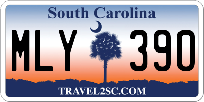 SC license plate MLY390