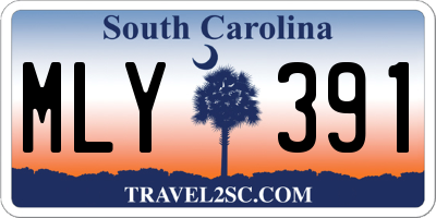 SC license plate MLY391