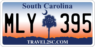 SC license plate MLY395