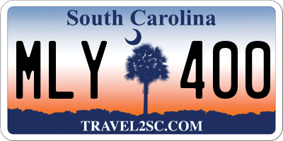 SC license plate MLY400
