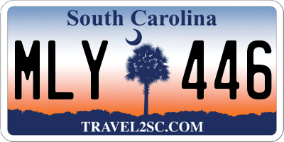 SC license plate MLY446
