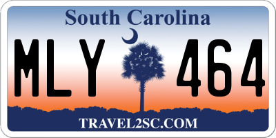 SC license plate MLY464
