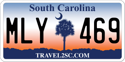 SC license plate MLY469