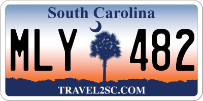 SC license plate MLY482