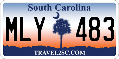 SC license plate MLY483