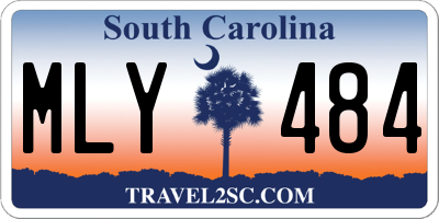 SC license plate MLY484