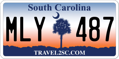 SC license plate MLY487