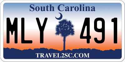 SC license plate MLY491