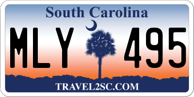 SC license plate MLY495