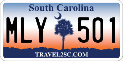 SC license plate MLY501