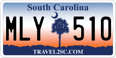 SC license plate MLY510