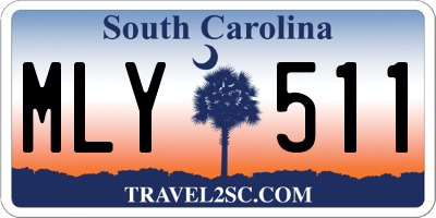 SC license plate MLY511