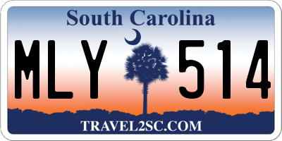 SC license plate MLY514