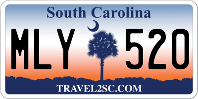 SC license plate MLY520