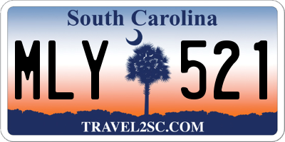 SC license plate MLY521