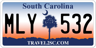 SC license plate MLY532