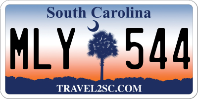 SC license plate MLY544