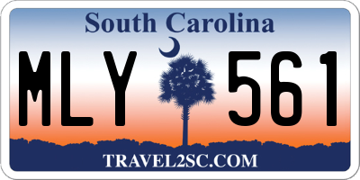 SC license plate MLY561