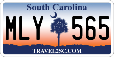 SC license plate MLY565