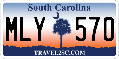 SC license plate MLY570