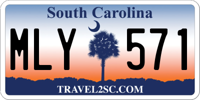 SC license plate MLY571