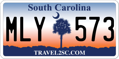 SC license plate MLY573