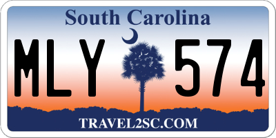 SC license plate MLY574