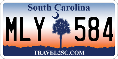 SC license plate MLY584