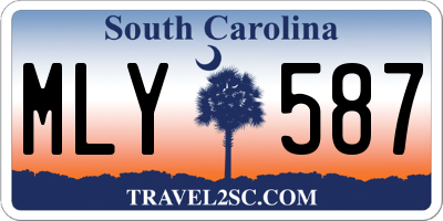 SC license plate MLY587