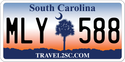 SC license plate MLY588