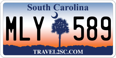 SC license plate MLY589