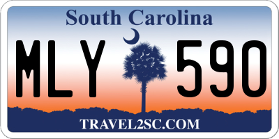 SC license plate MLY590