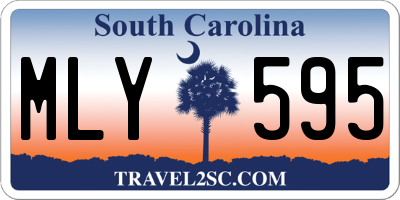 SC license plate MLY595
