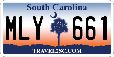 SC license plate MLY661