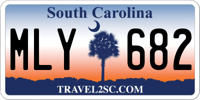 SC license plate MLY682