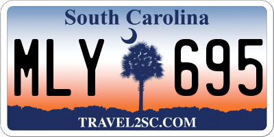 SC license plate MLY695