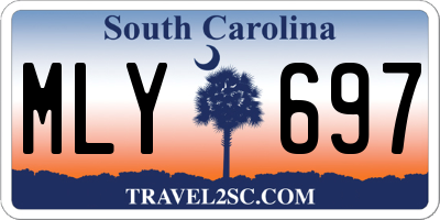 SC license plate MLY697